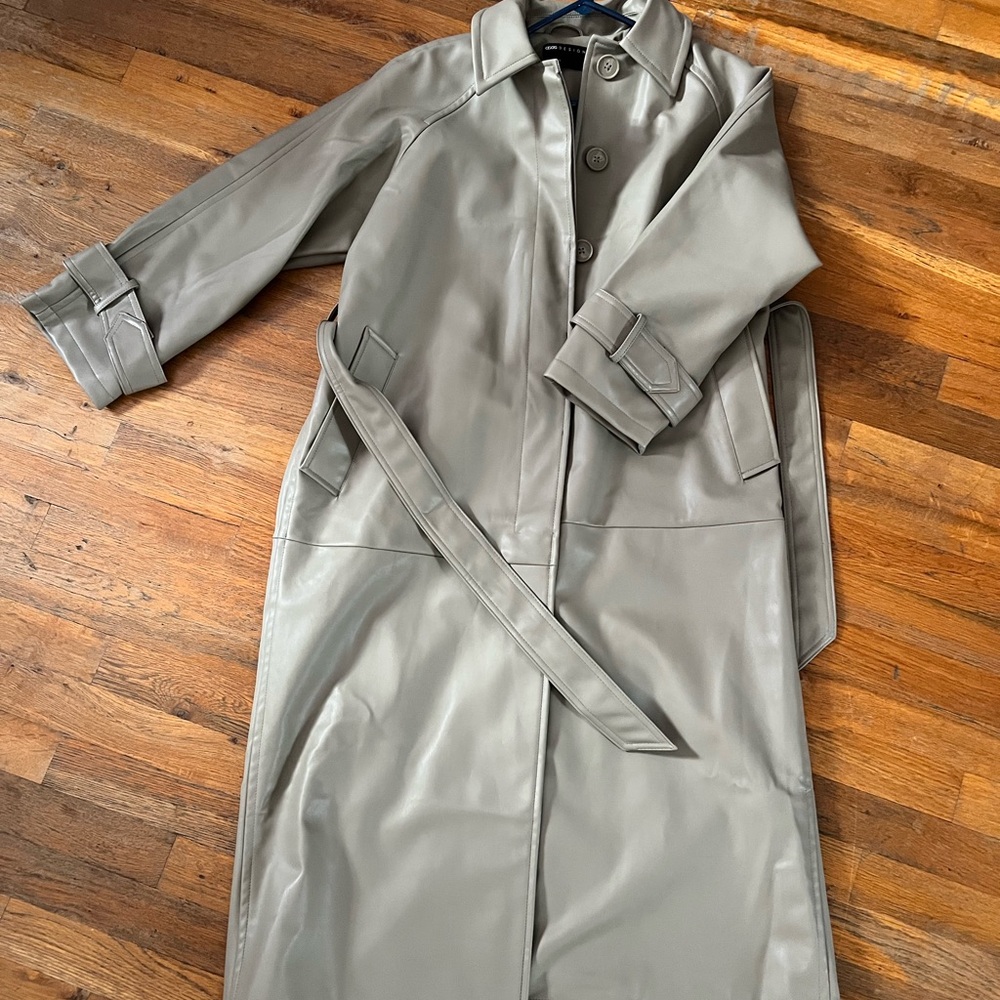 ASOS faux Leather Trench Coat